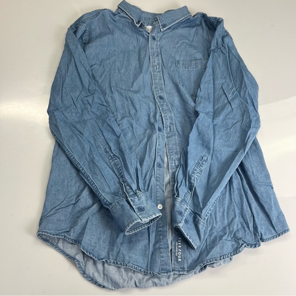 Five four men’a denim cotton button down shirt XL L14-10 - Picture 2 of 6